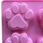 MOLDE DE SILICON EN FORMA DE HUELLA DE PERRO 3