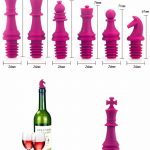 Set de 6 Piezas de ajedrez para el tapar botellas de vino3